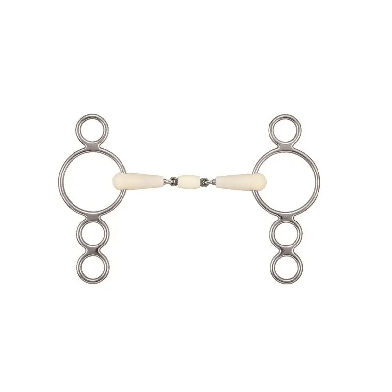 Meilleurs prix pour Mors double articulation + rouleau Soyo Happy mouth pessoa