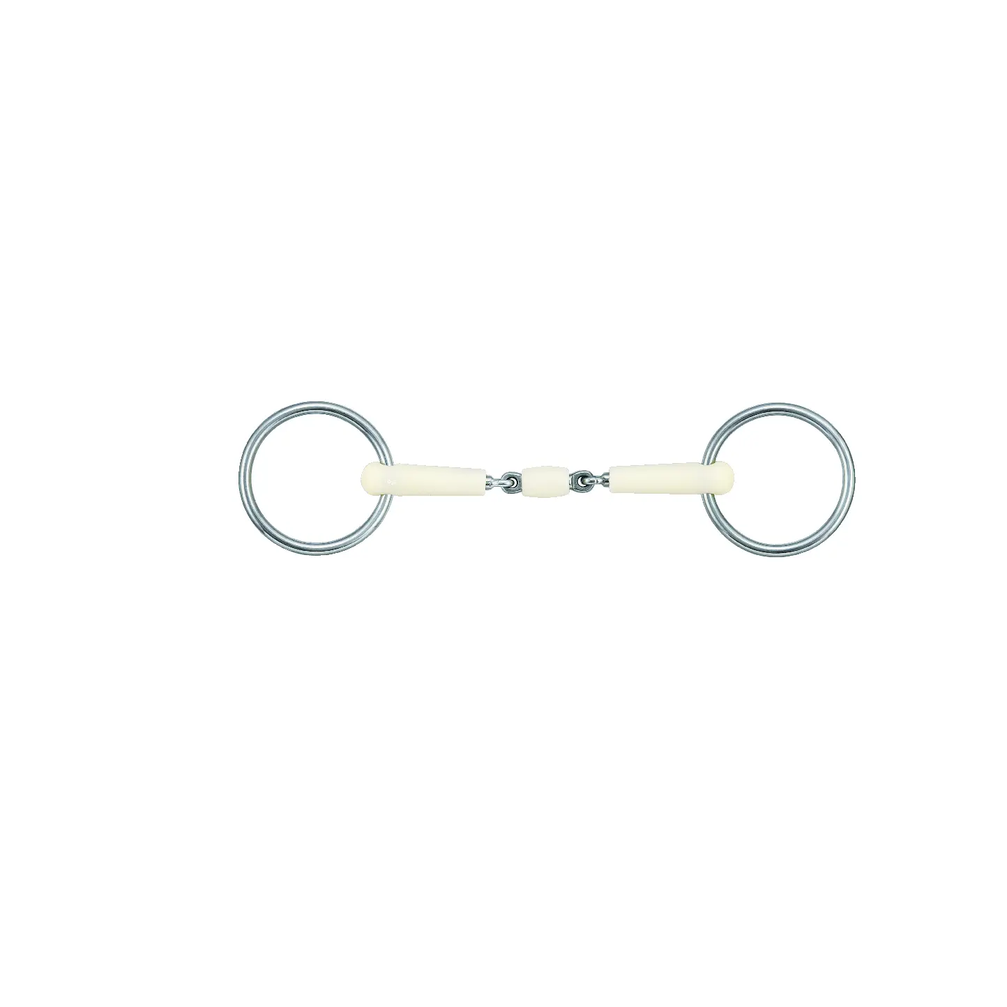 Mors 2 anneaux avec joint pour cheval Soyo Happy Mouth Bradoon