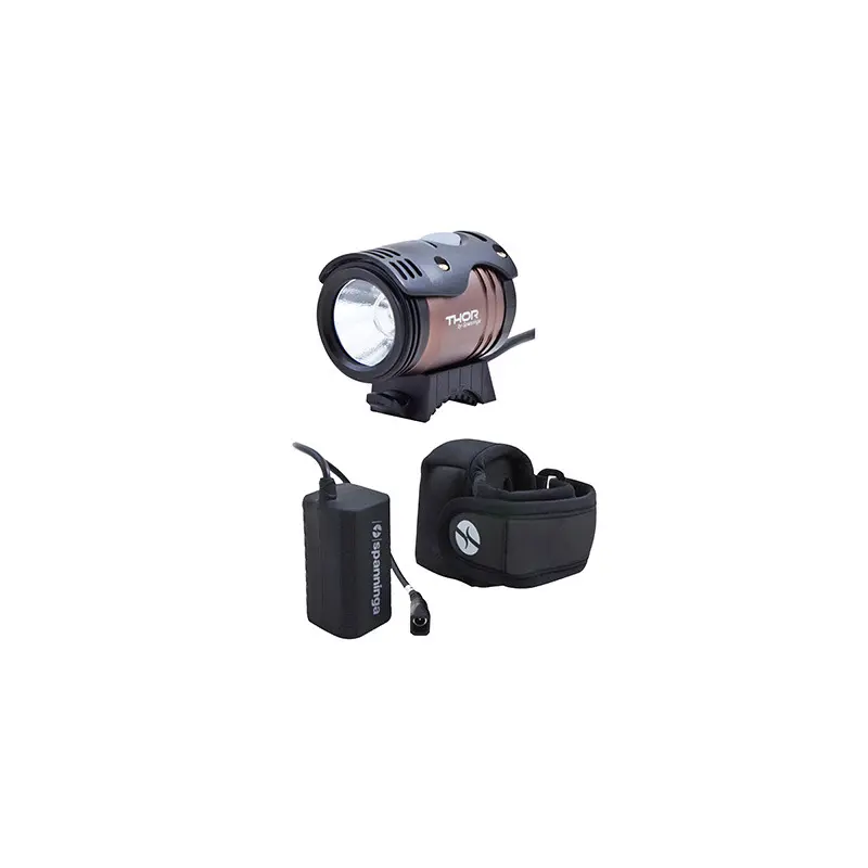 Image of Fahrradlicht mit Vorderrad-Batterie Spanninga Thor 1100 Lumens 6H30 A 10H30 2000Mah