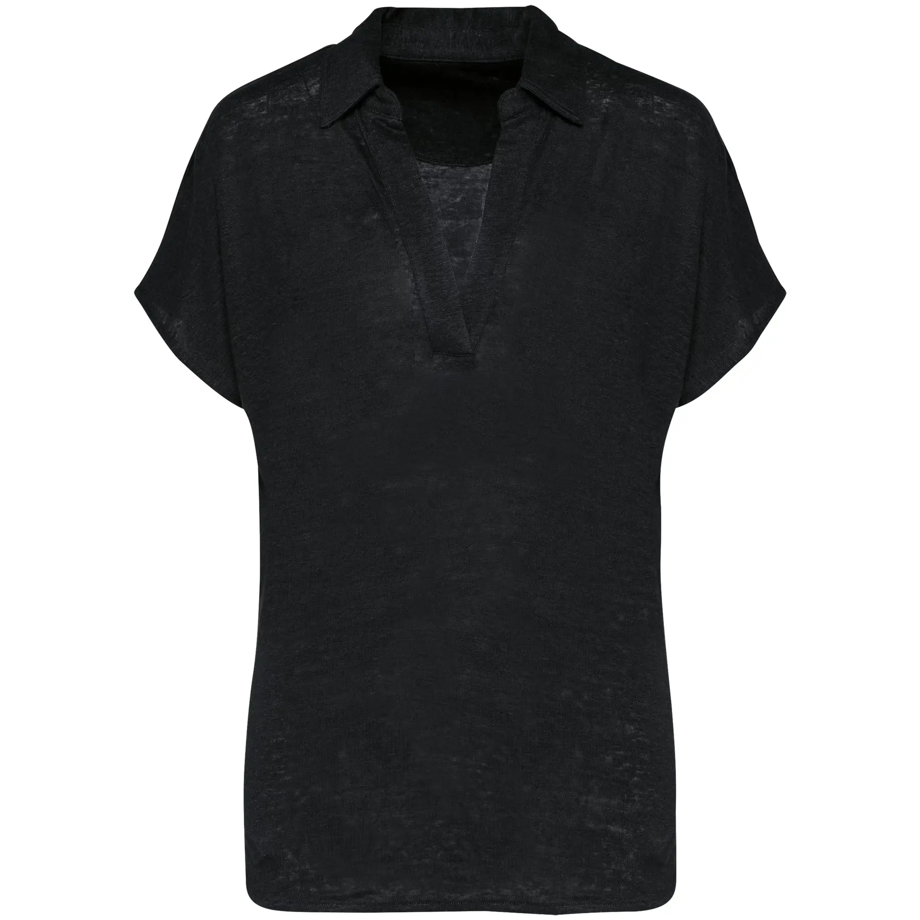 Polo-Shirt aus Leinen, Damen Spasso