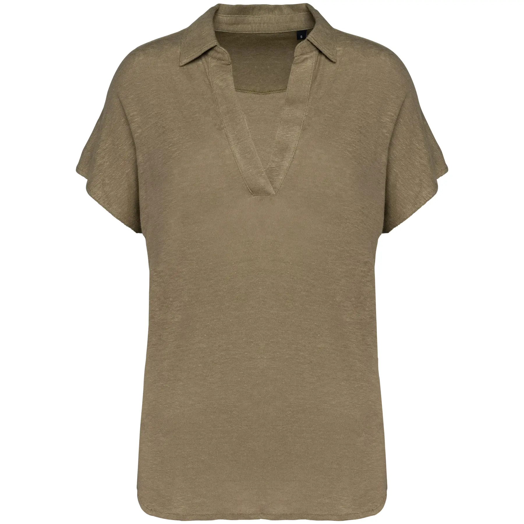 Polo-Shirt aus Leinen, Damen Spasso