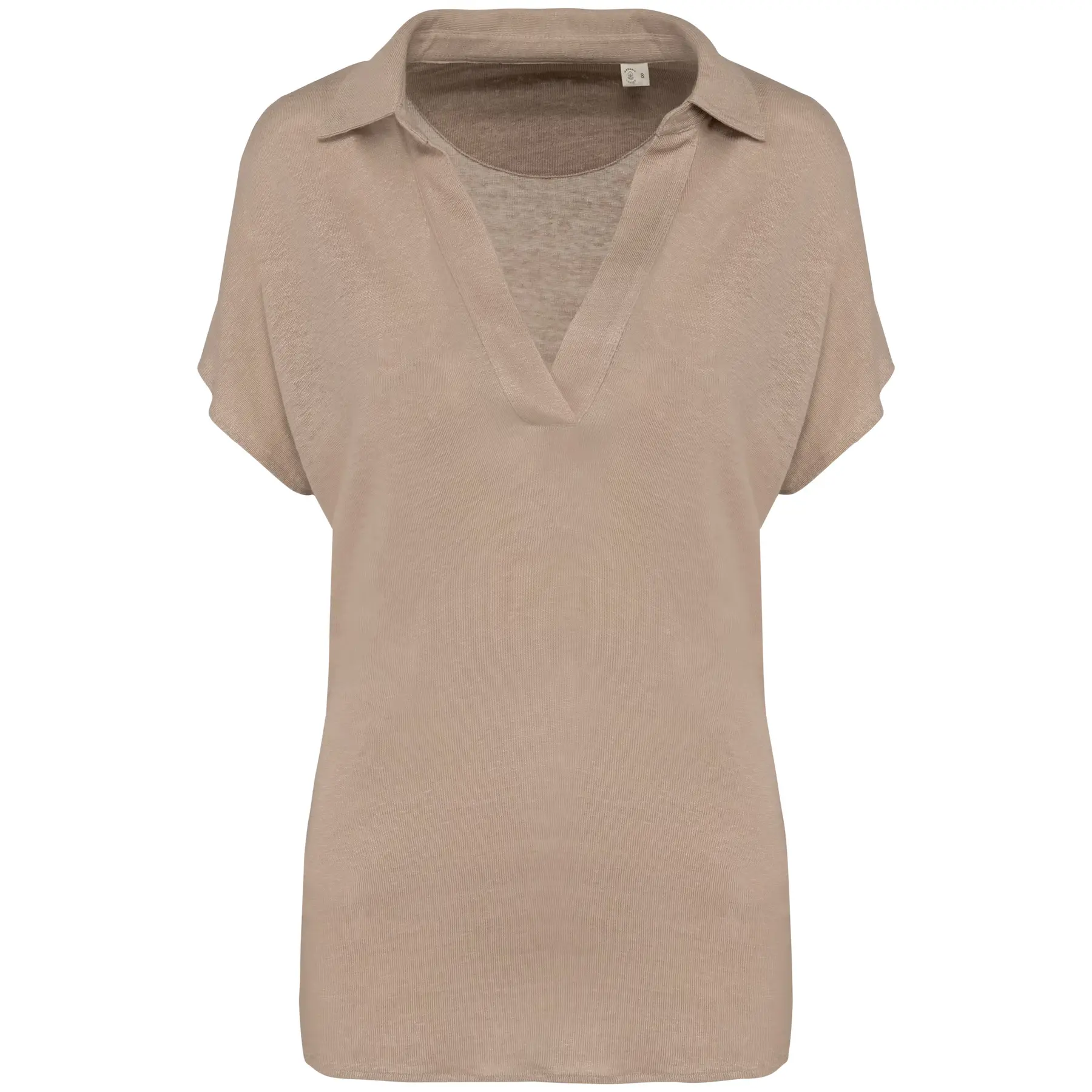 Polo-Shirt aus Leinen, Damen Spasso