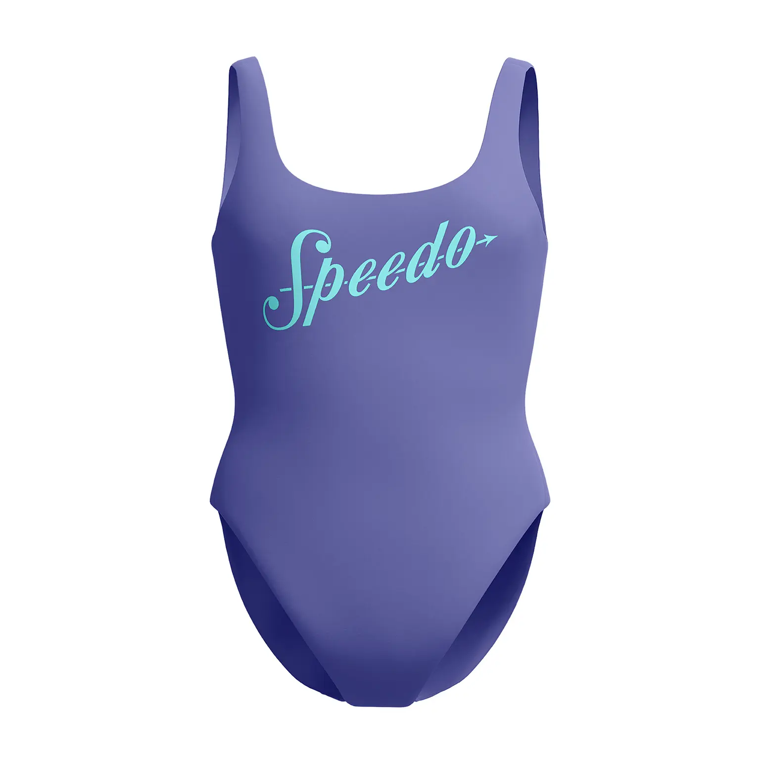 Dames zwempak uit 1 stuk Speedo Logo Deep U-back