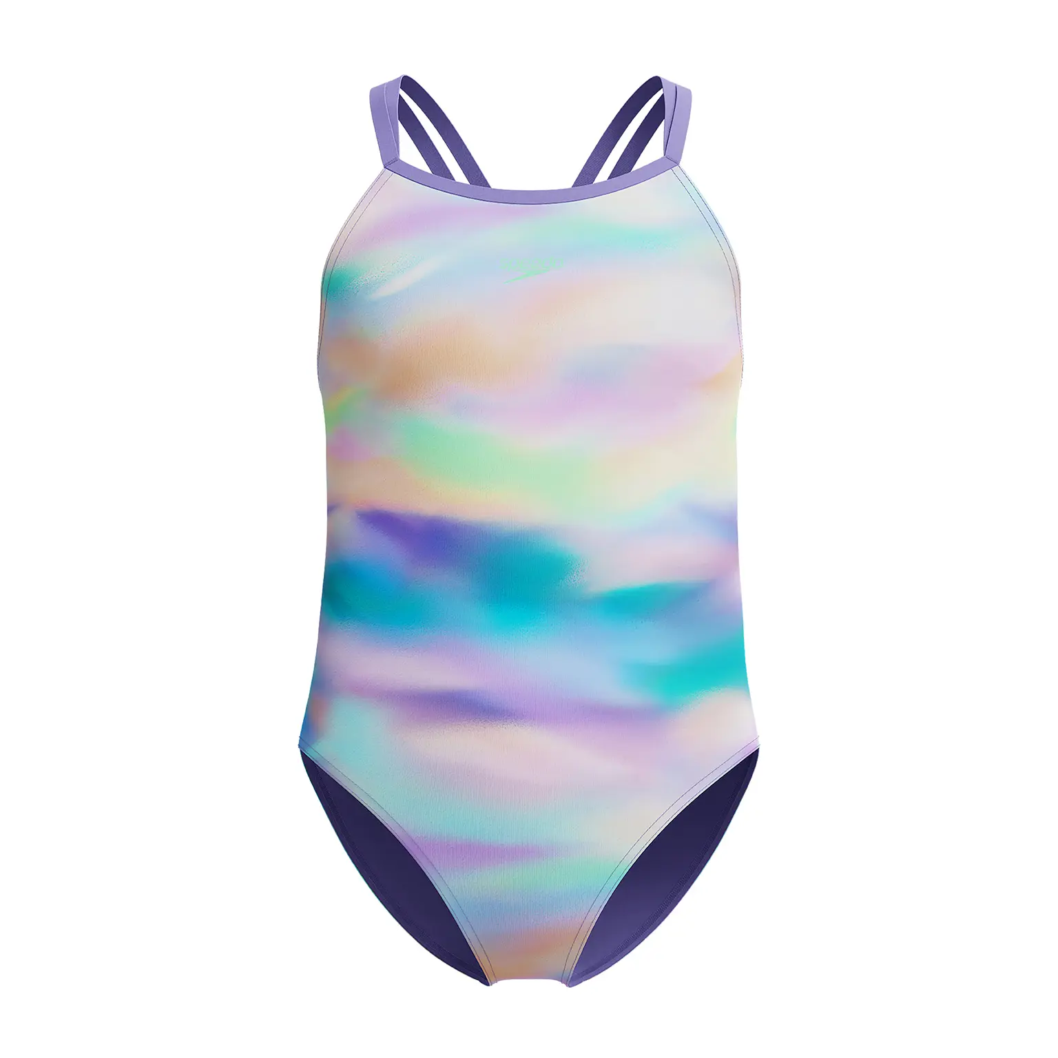 Speedo Printed Twinstrap Zwemkleding Veelkleurig 13-14 Years Meisjes