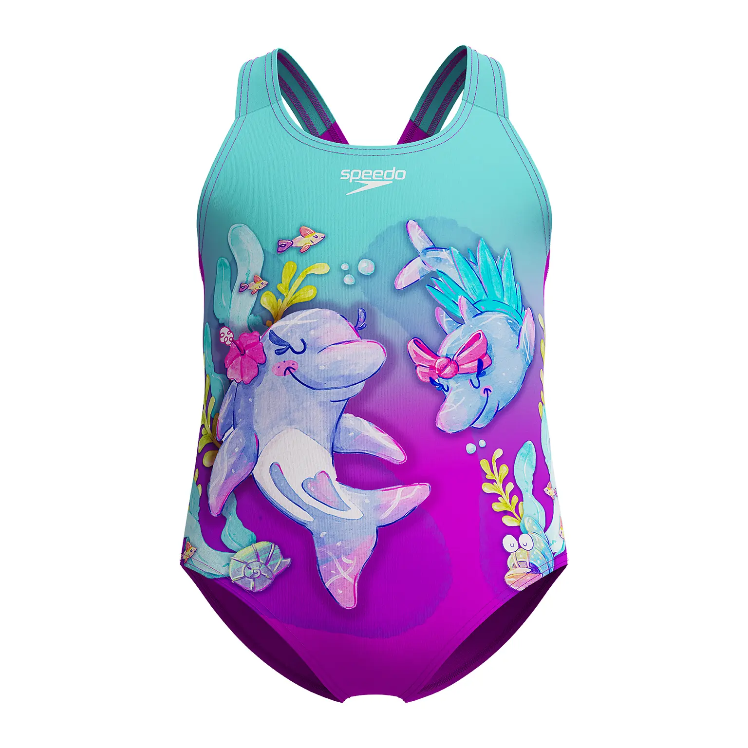 Einteiler Badeanzug Baby Mädchen Speedo Placem Print