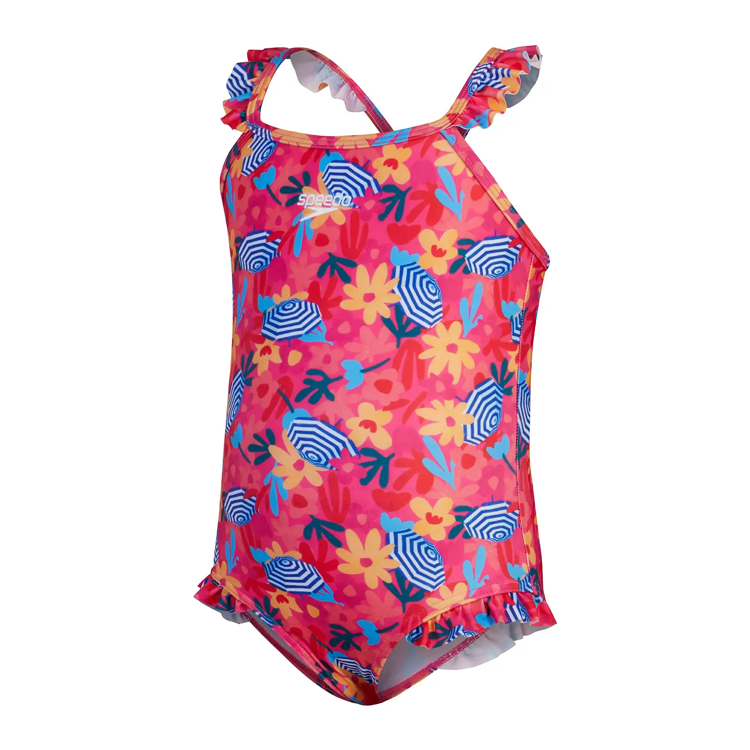 Einteiler Badeanzug Baby Mädchen Speedo Dig Frill Thinstrap GRN