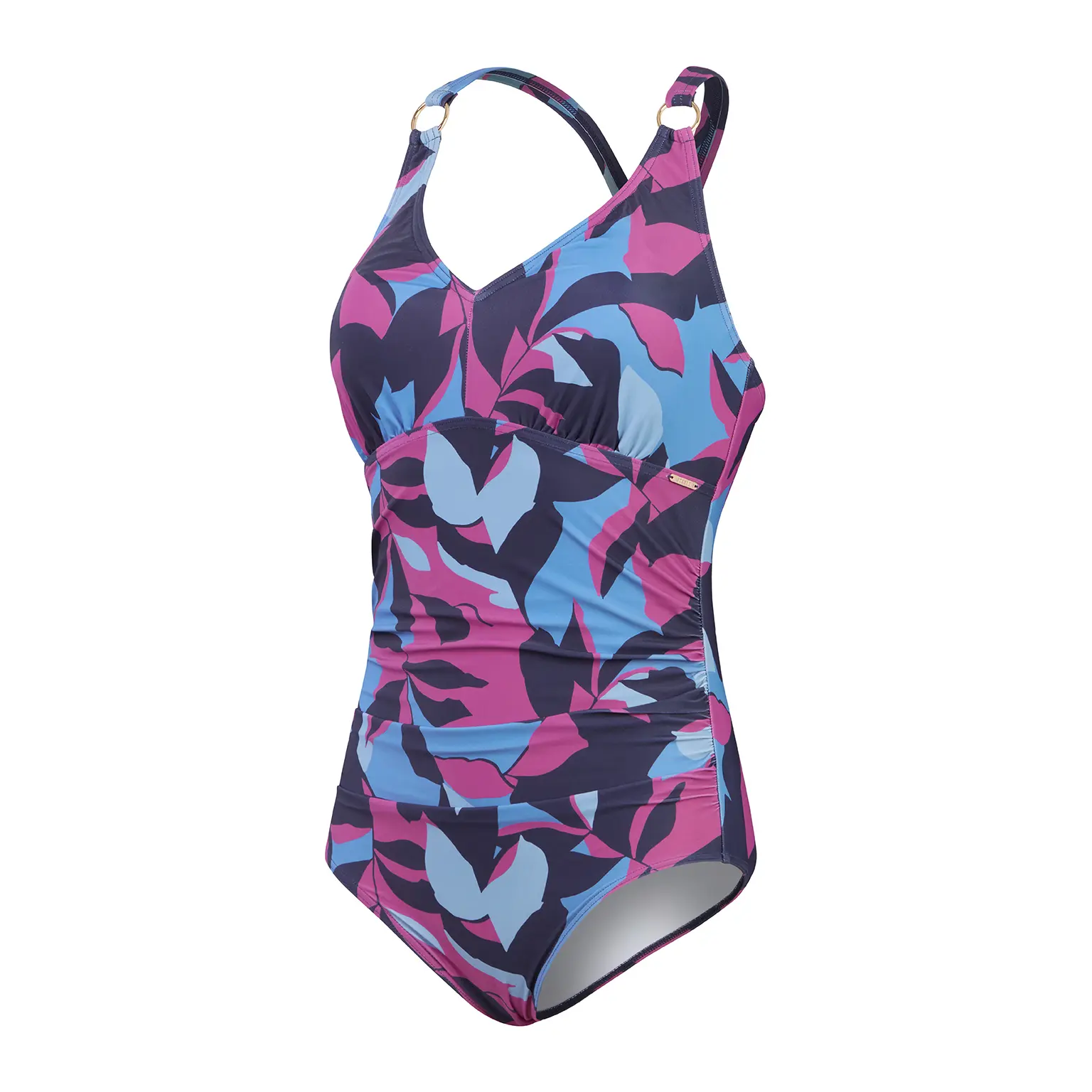 Damen V-Ausschnitt Badeanzug mit Print Speedo