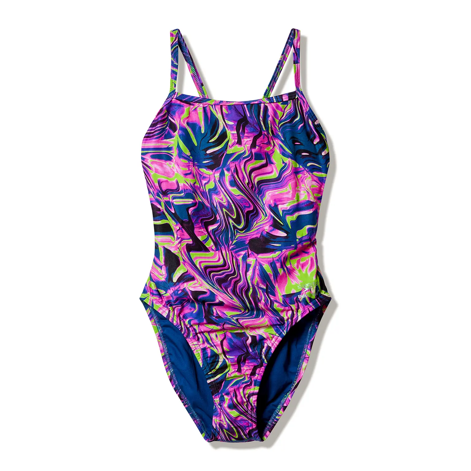 Eénpiece badpak met print voor dames Speedo Web Back