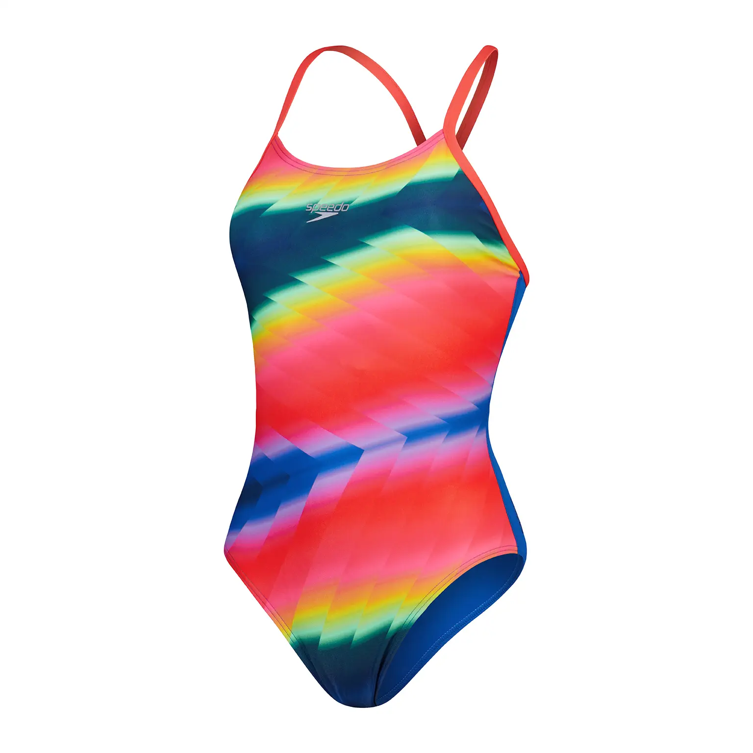 Speedo Allover Fixed Crossback Zwemkleding Veelkleurig UK 34 Vrouw
