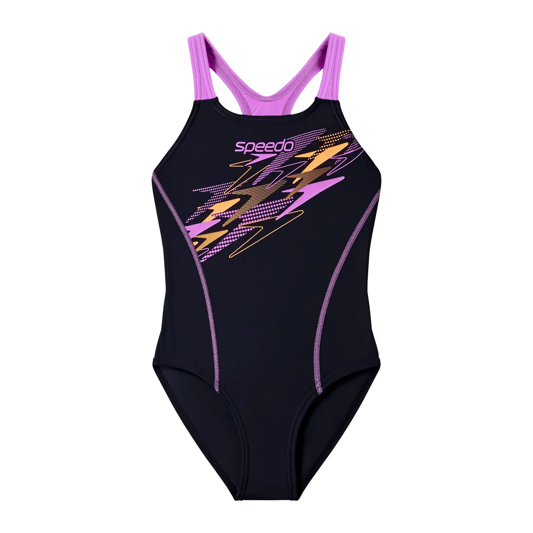 Mädchen Einteiliger Badeanzug mit Logo Speedo Medley