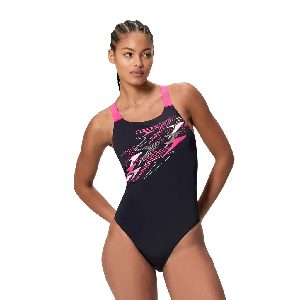 Badeanzug, Damen Speedo Medley Logo