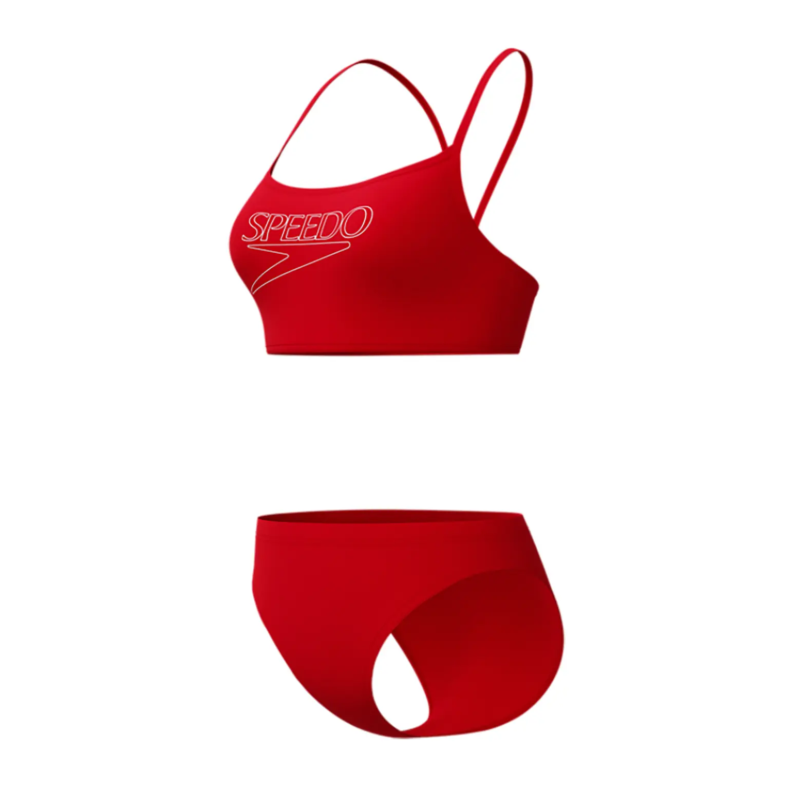 Dames zwempak 2-delig Speedo End+ Logo Thin Strap
