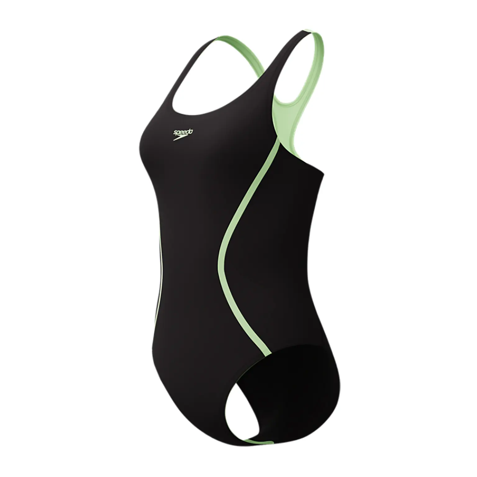 Women's 1-piece Swimsuit Speedo Solid Splice Medalist