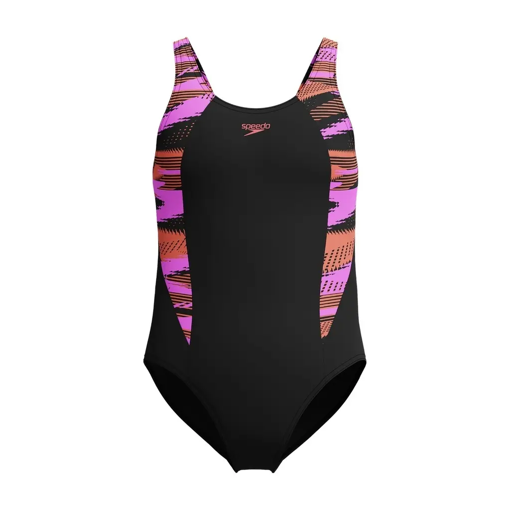 Badeanzug, Mädchen Speedo Hyperboom Splice Muscleback