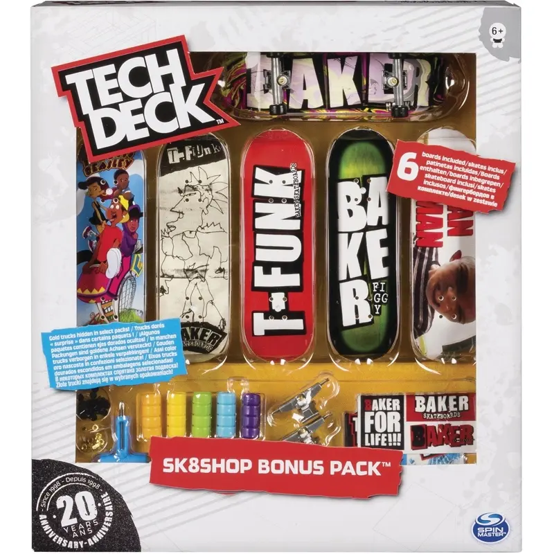 0778988238158 - Tech Deck Sk8 Shop Set 6 Fingerboards zum Sammeln perfekter Einstieg mit Zubehör