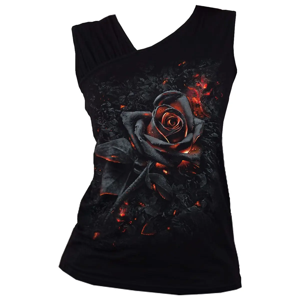 5055800616376 - Burnt Rose Top schwarz in XXL