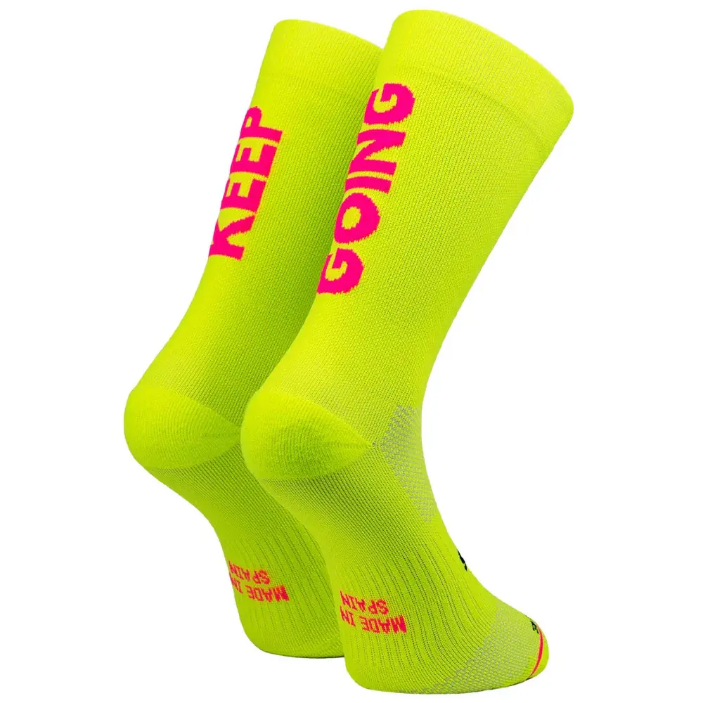 Sporcks Unisex Jaune Football Socks Keep Going