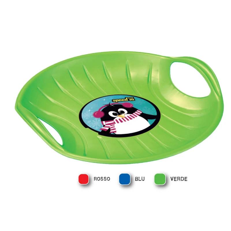 5905197190150 - Speed M Schneerutscher Schneeteller aus Kunststoff Haltegriffe ab 3 Jahre blau