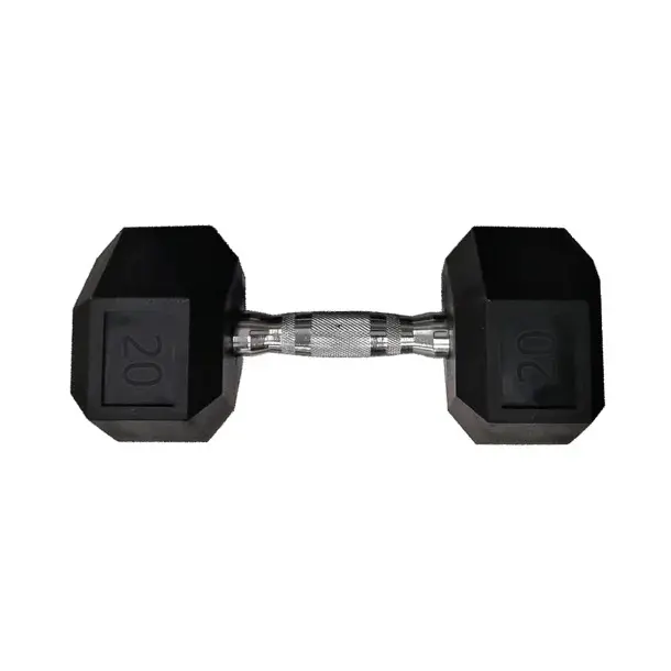 Sporti Haltère hexagonale , Noir, Taille TU