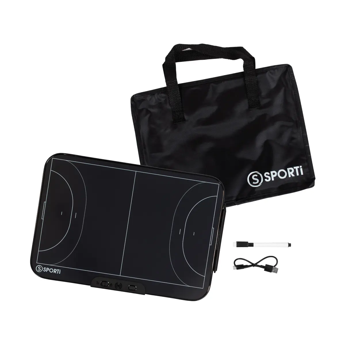Sporti Tablette de coaching LCD 16", Noir, Taille TU
