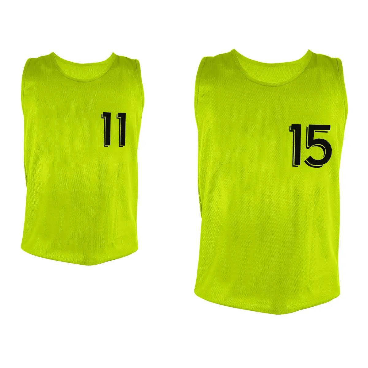 Nummerierte Chasubles von 11 bis 15 Sporti (x5)