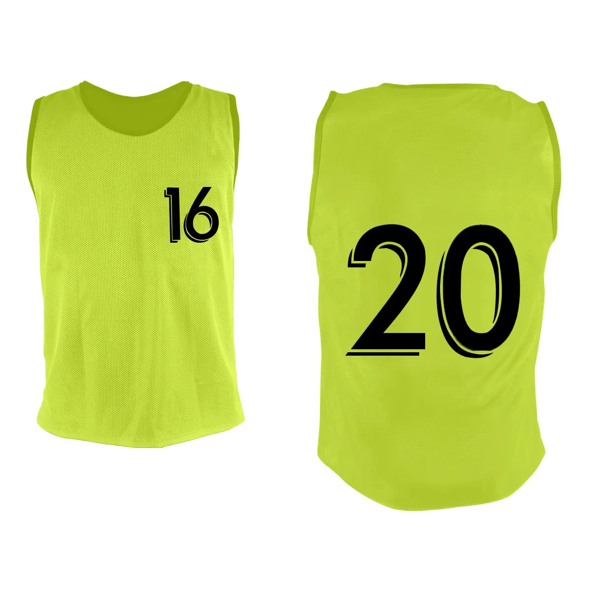 Nummerierte Chasuble von 16 bis 20 Sporti (x5)