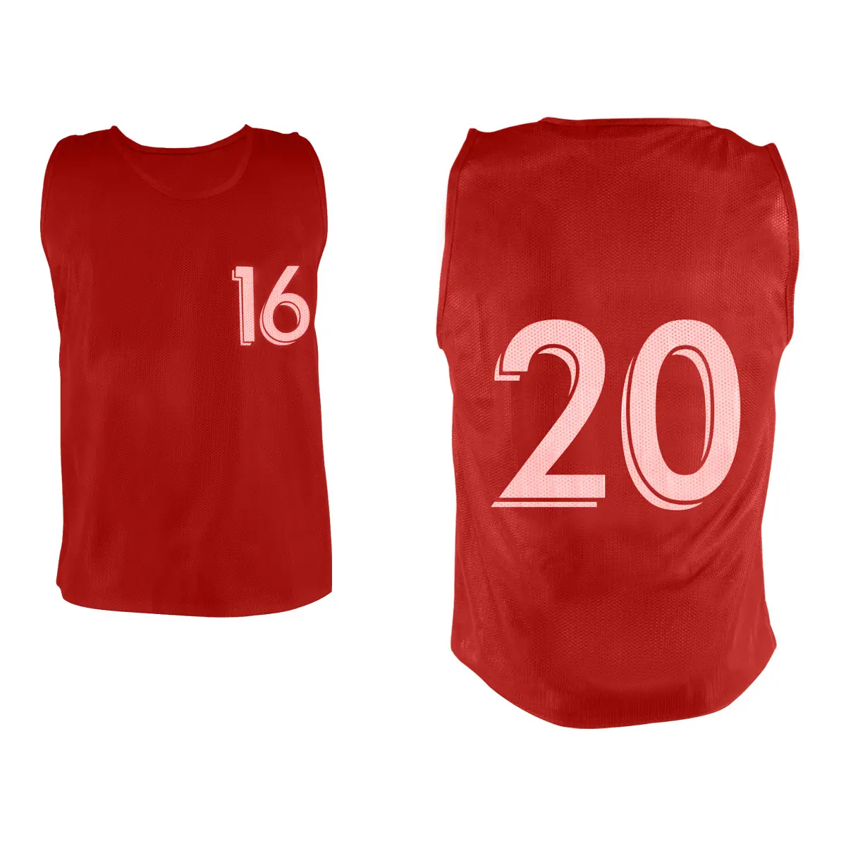Nummerierte Chasuble von 16 bis 20 Sporti (x5)