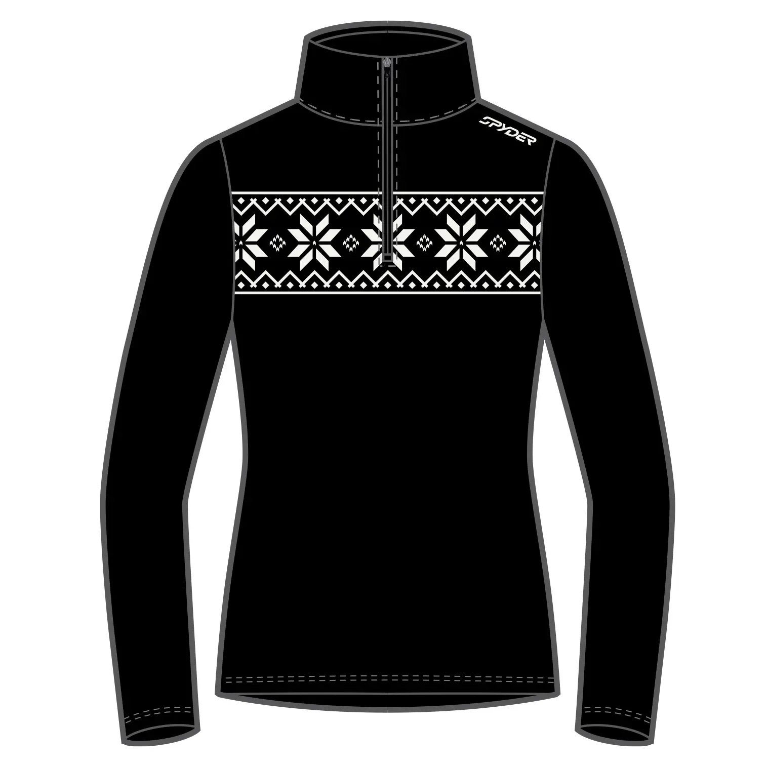 1/2 Zip Pullover für Damen Spyder Vidid
