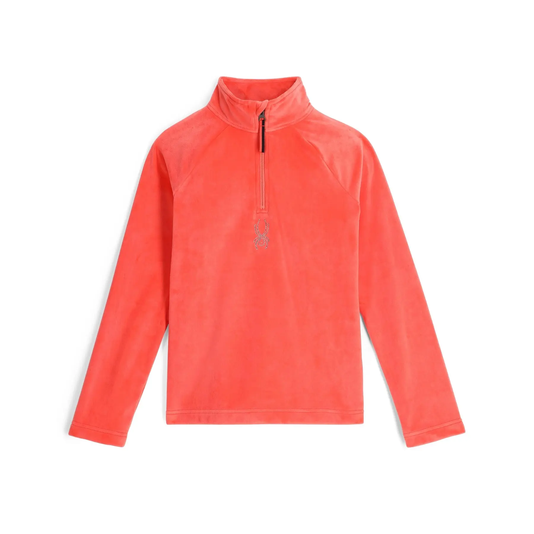 Trikot mit langen Ärmeln 1/2 Reißverschluss, Mädchen Spyder Shimmer Bug