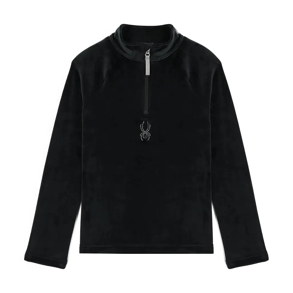 Sweatshirt mit halbem Reißverschluss, Mädchen Spyder Shimmer