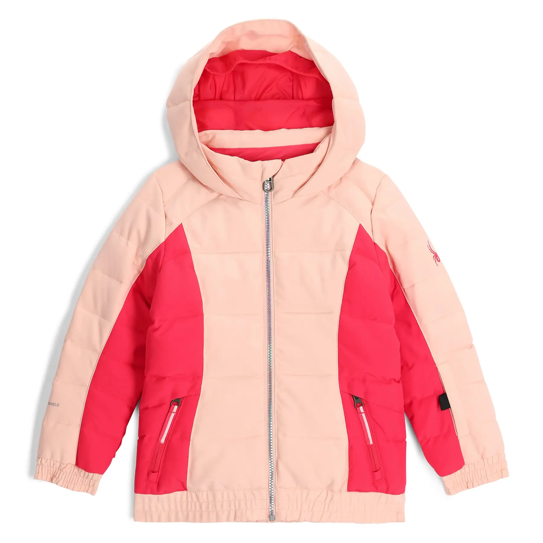 Mädchen-Daunenjacke mit Kapuze Spyder Zadie