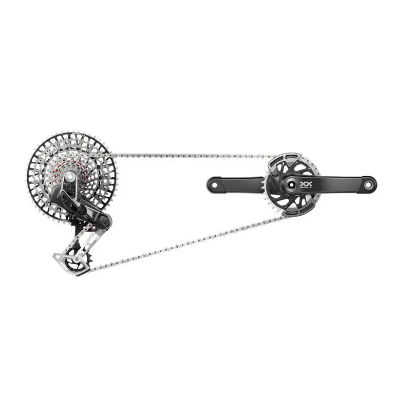 Vollständige Gruppe Sram XX T-TYPE Eagle AXS WIDE DUB DM 165 MM 32D (10-52)