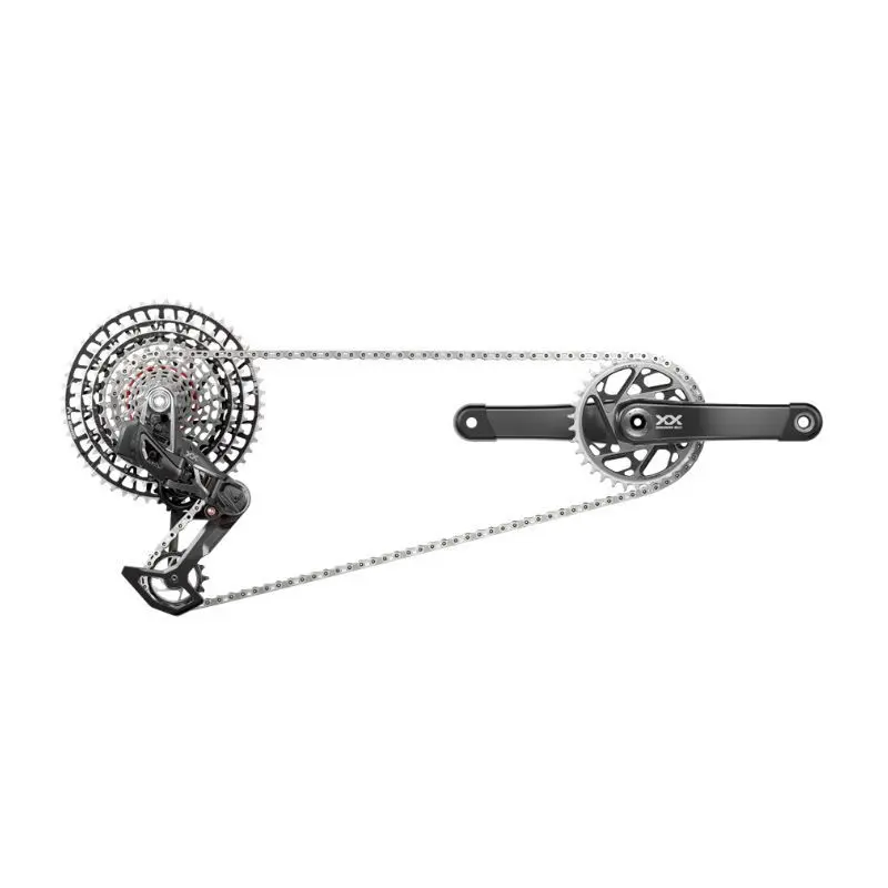 Komplettset mit Leistungsmesser Sram XX SL T-TYPE Eagle AXS DUB DM 175 mm