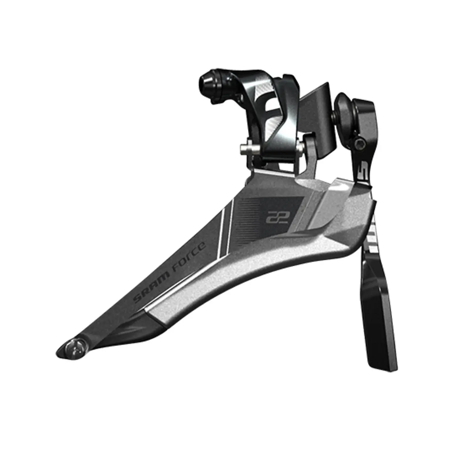 Velo Store - UK SRAM Double front derailleur with chain spotter Sram Braser Force | Extra 10% off with Subscription, Postage £16.79 to UK Fedex.