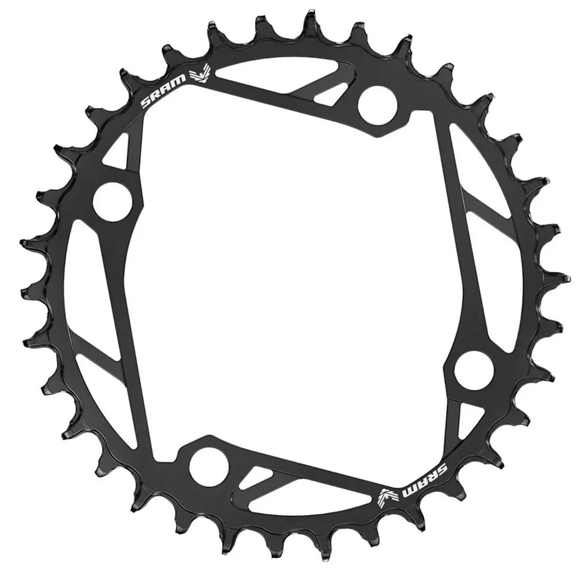 Tabletts aus Monostahl mit 4 Löchern Sram T-Type Eagle BCD 12 V 104 mm