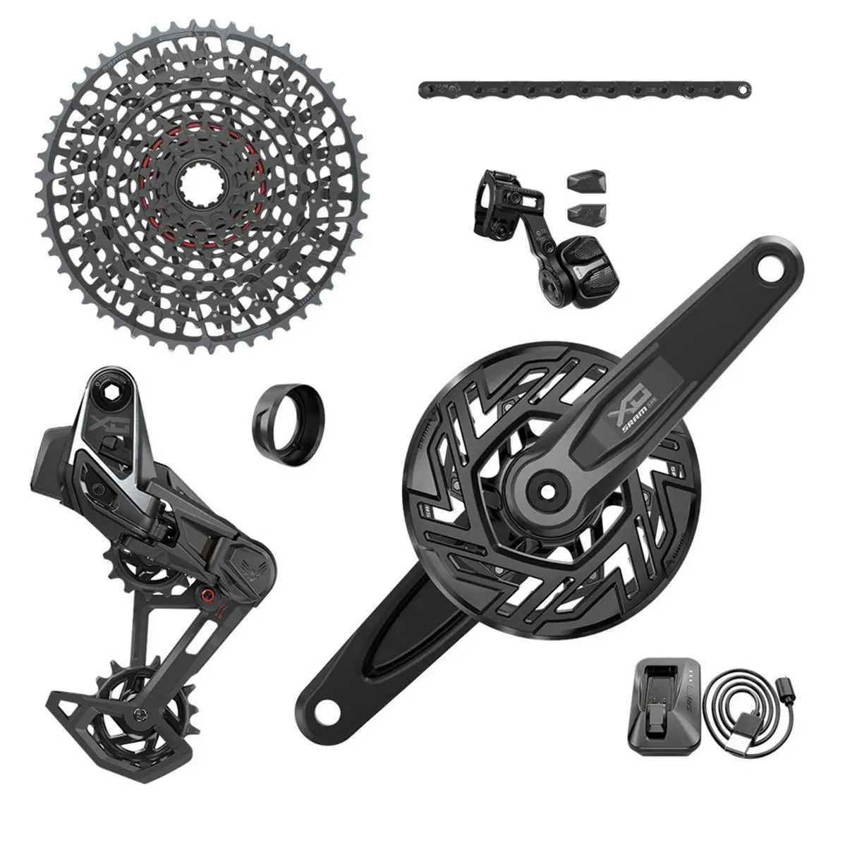 Image of Vollständige Gruppe Fahrrad Sram X0 Bosch Isis AXS T-type Clip-on 160 10/52
