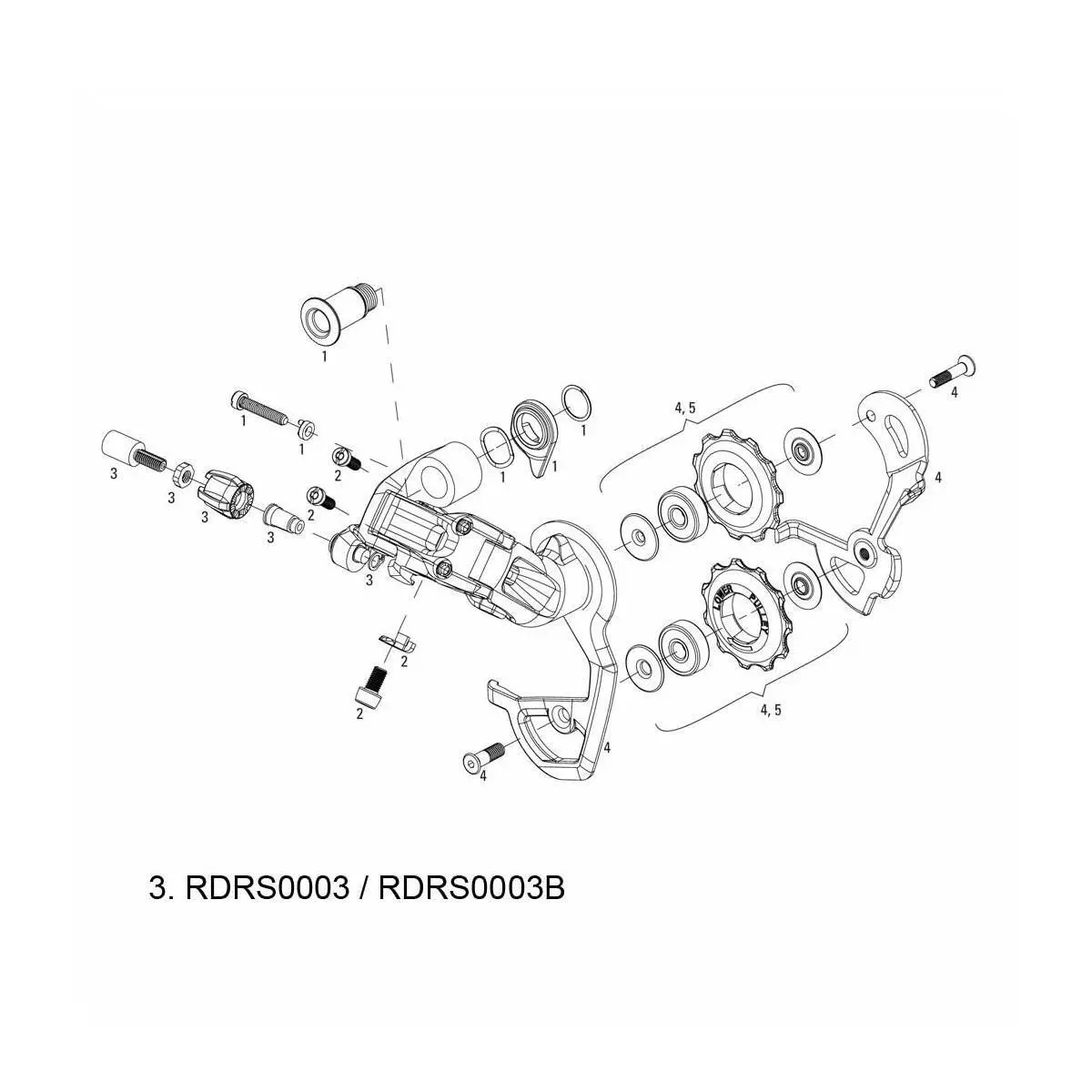 Einstellrad-Set für den Umwerfer Sram Rd Barrel