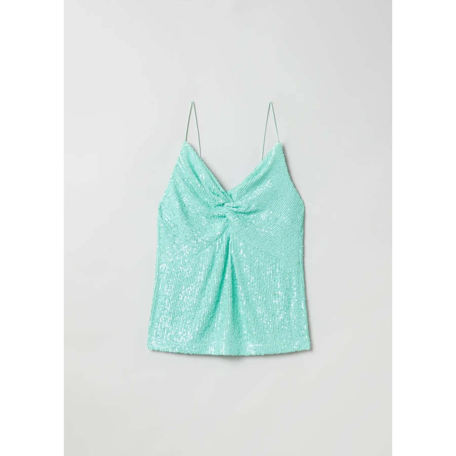 Canotta con paillettes donna