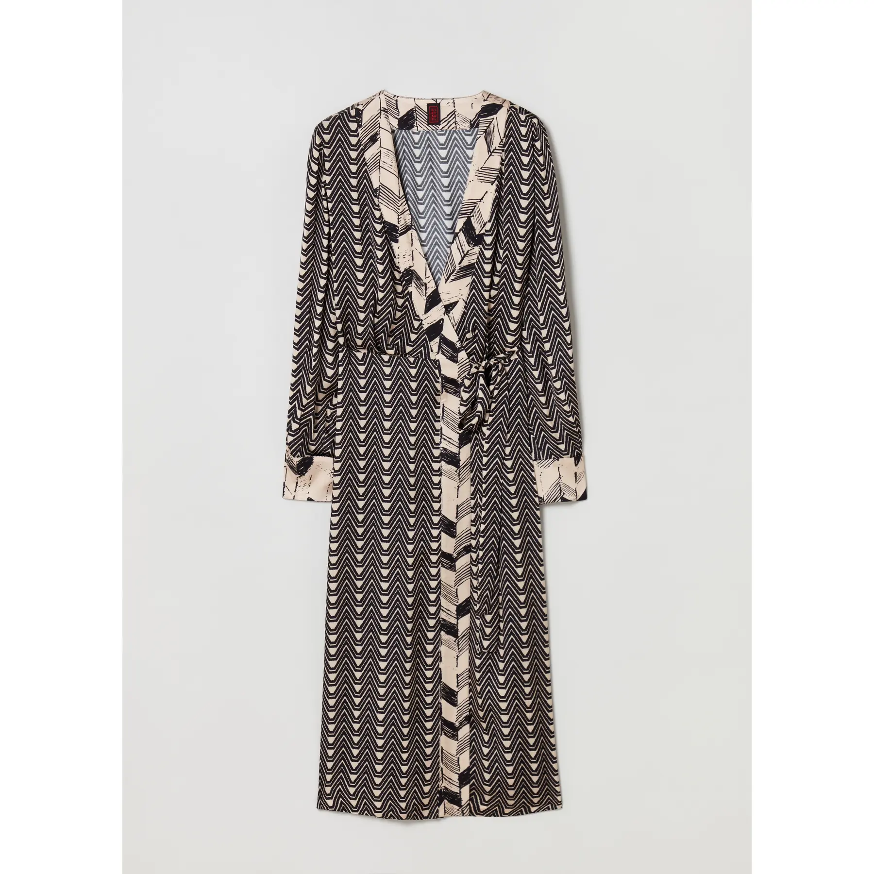 Abito a portafoglio lungo con cintura donna