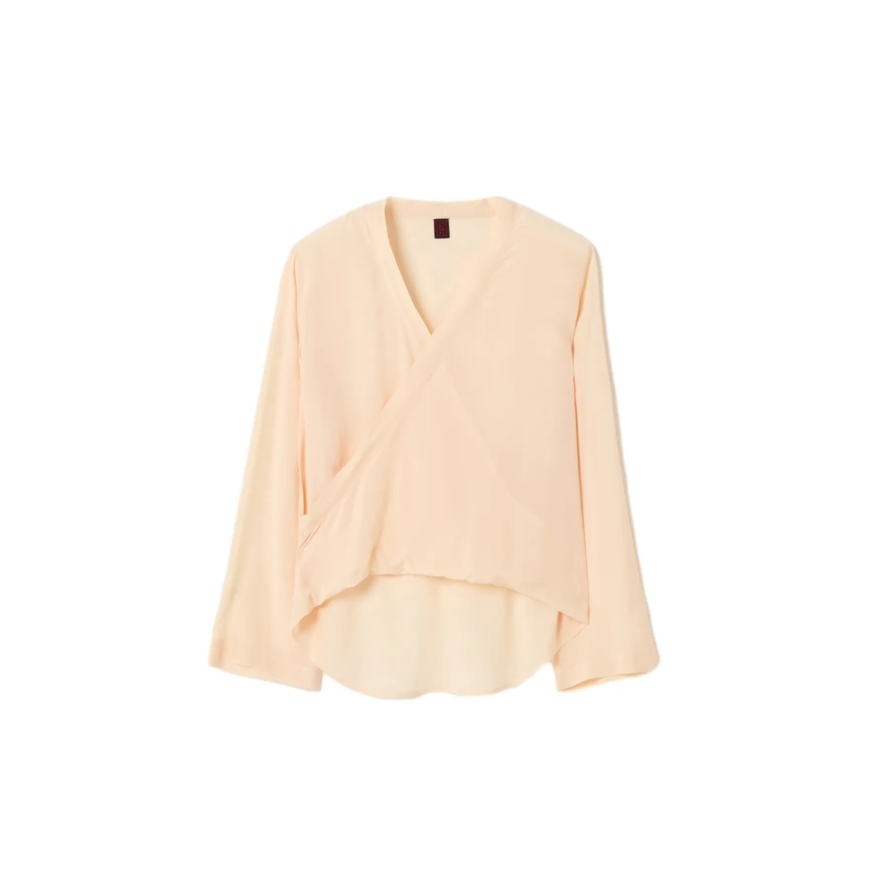 Blusa a scollo incrociato donna  Crêpe Chine