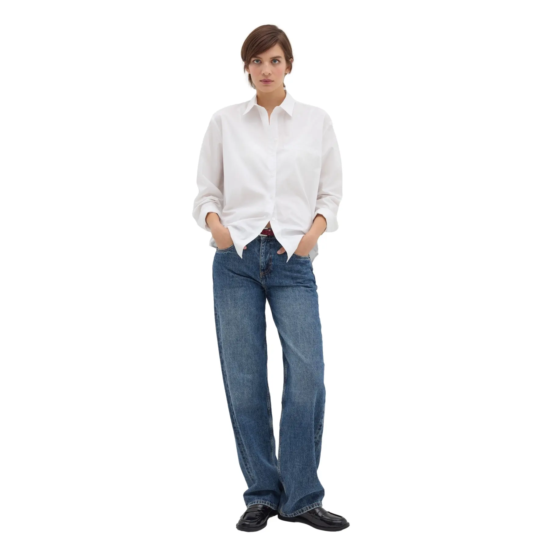 Camicia in popeline donna