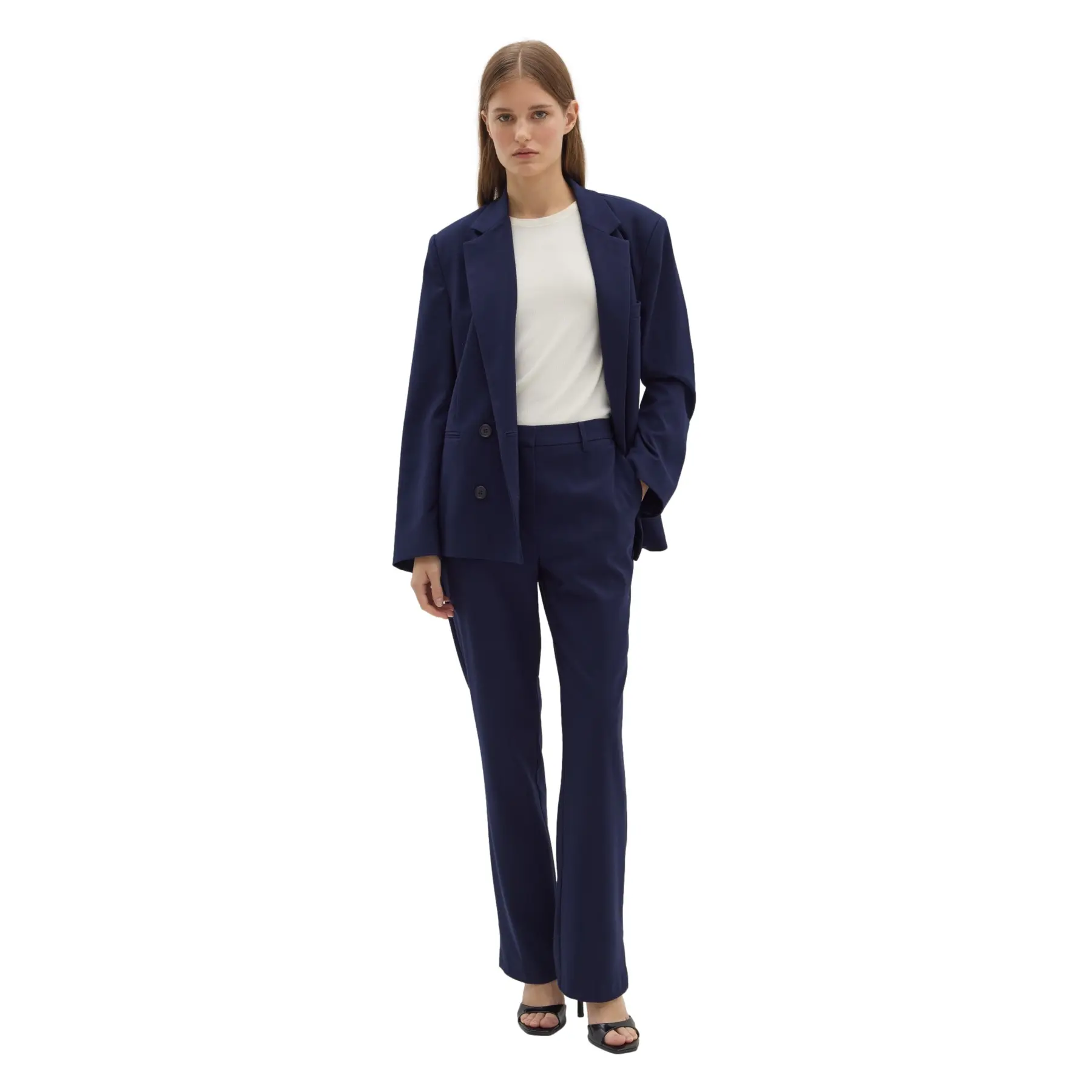 Flanellen Uitlopende Broek Dames Stefanel