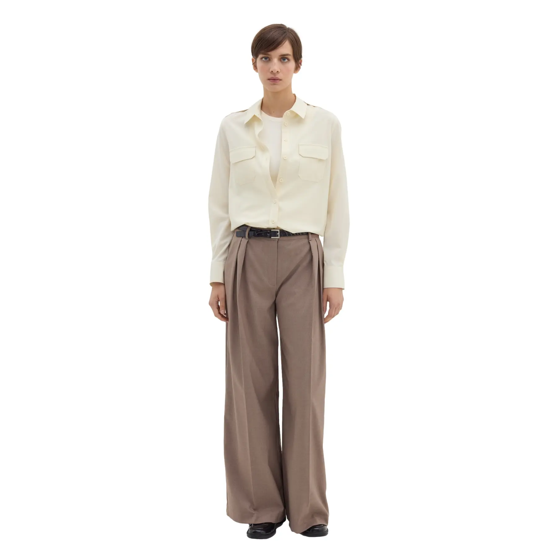 Langarmhemd mit Taschen für Damen Stefanel Utility