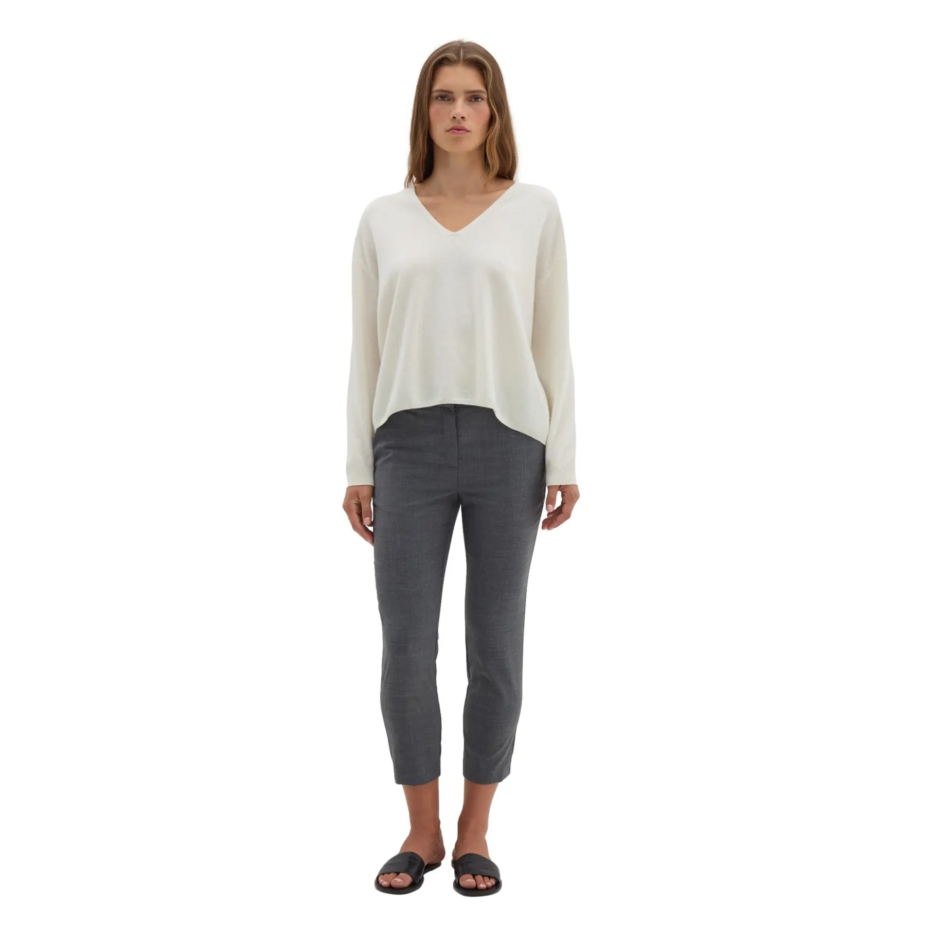 Fijne wol cigarette broek dames Stefanel