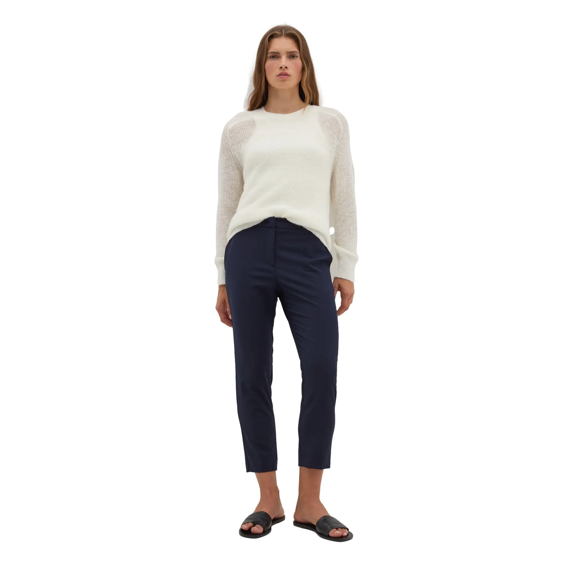 Fijne wol cigarette broek dames Stefanel