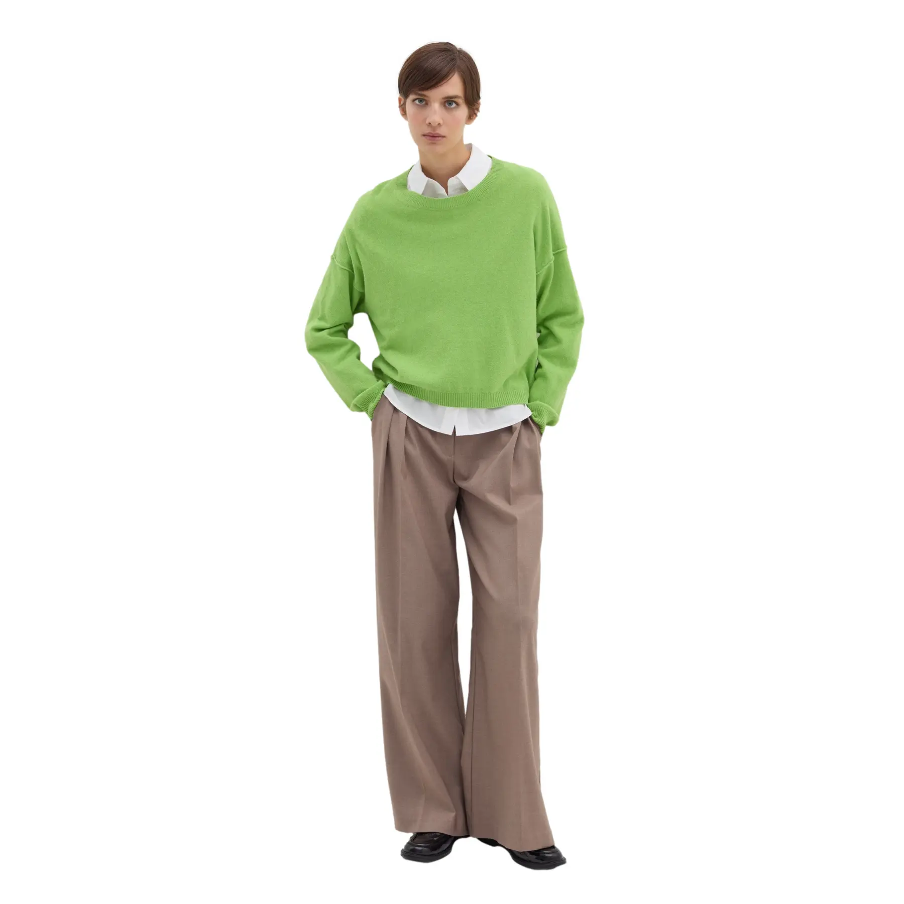 Stefanel Women's Vert Oversized Sweater