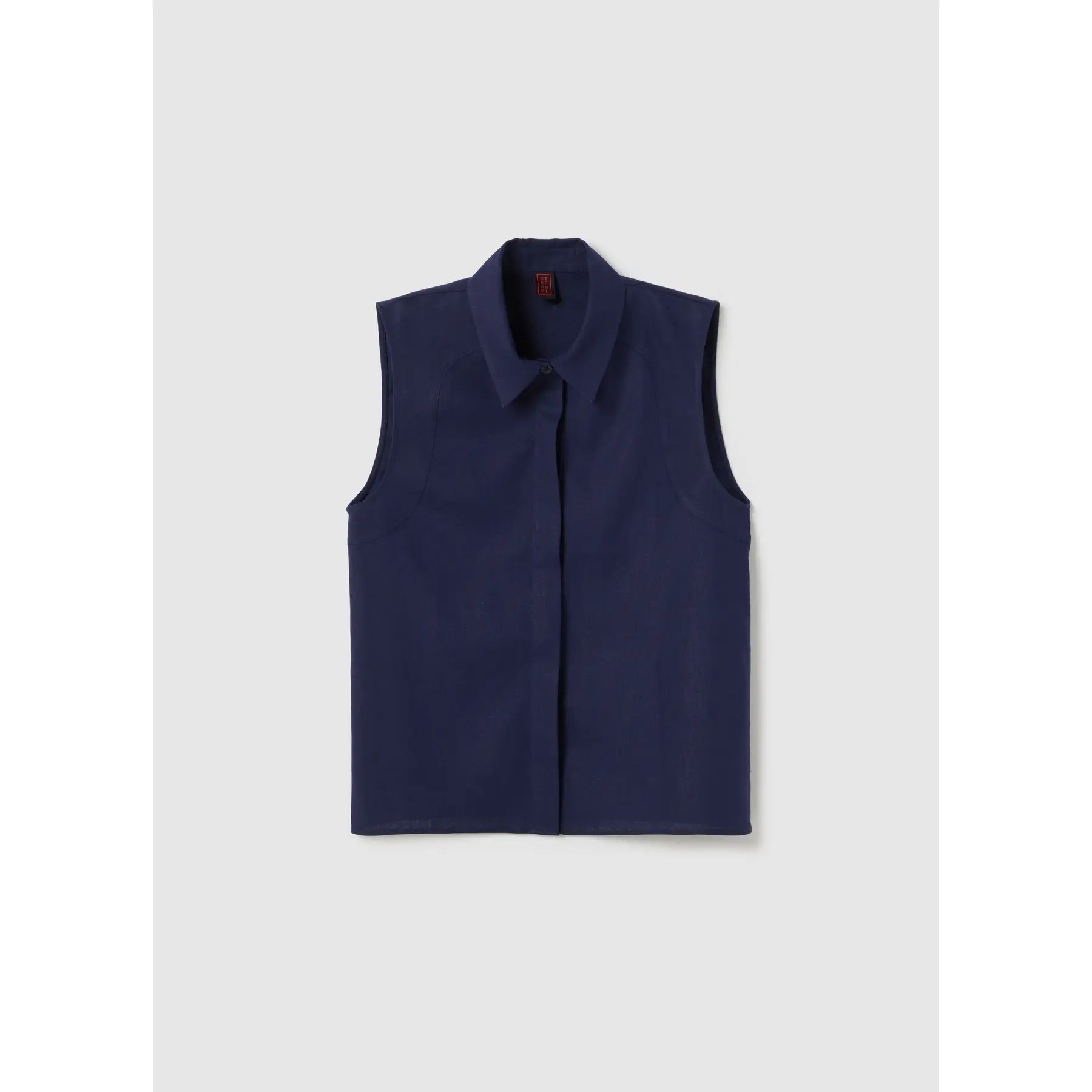 Women's sleeveless linen shirt Stefanel