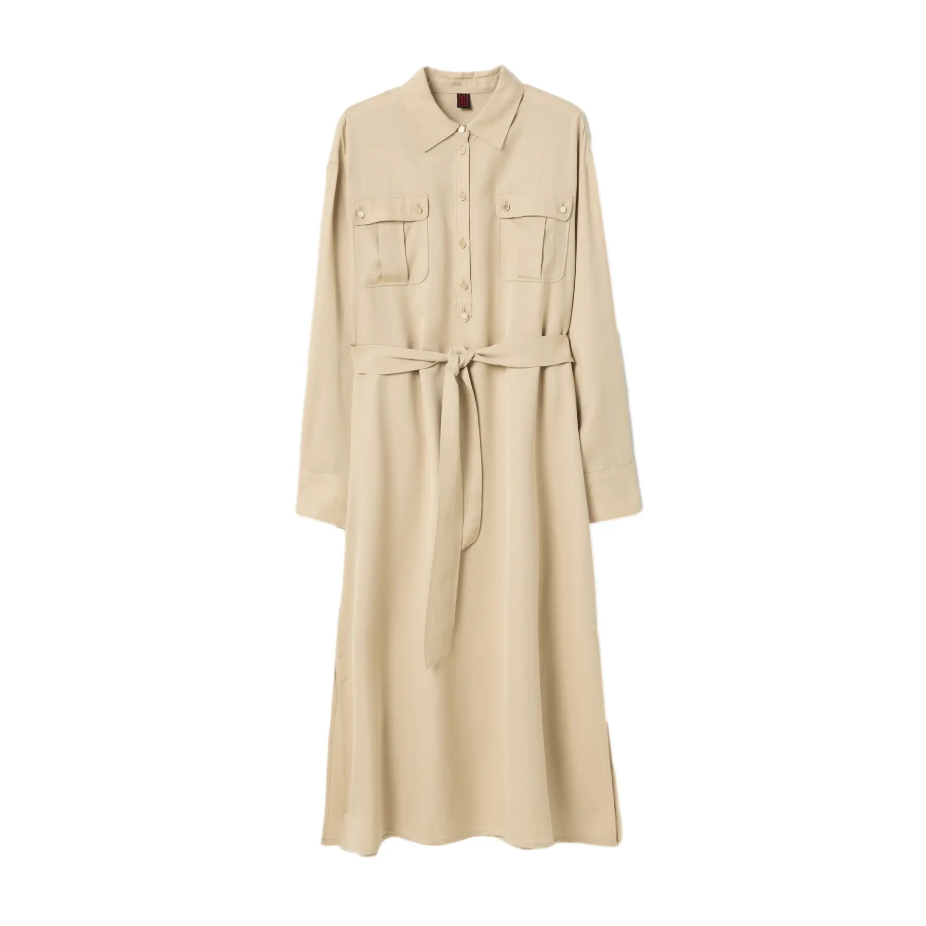 Robe chemise con cintura donna