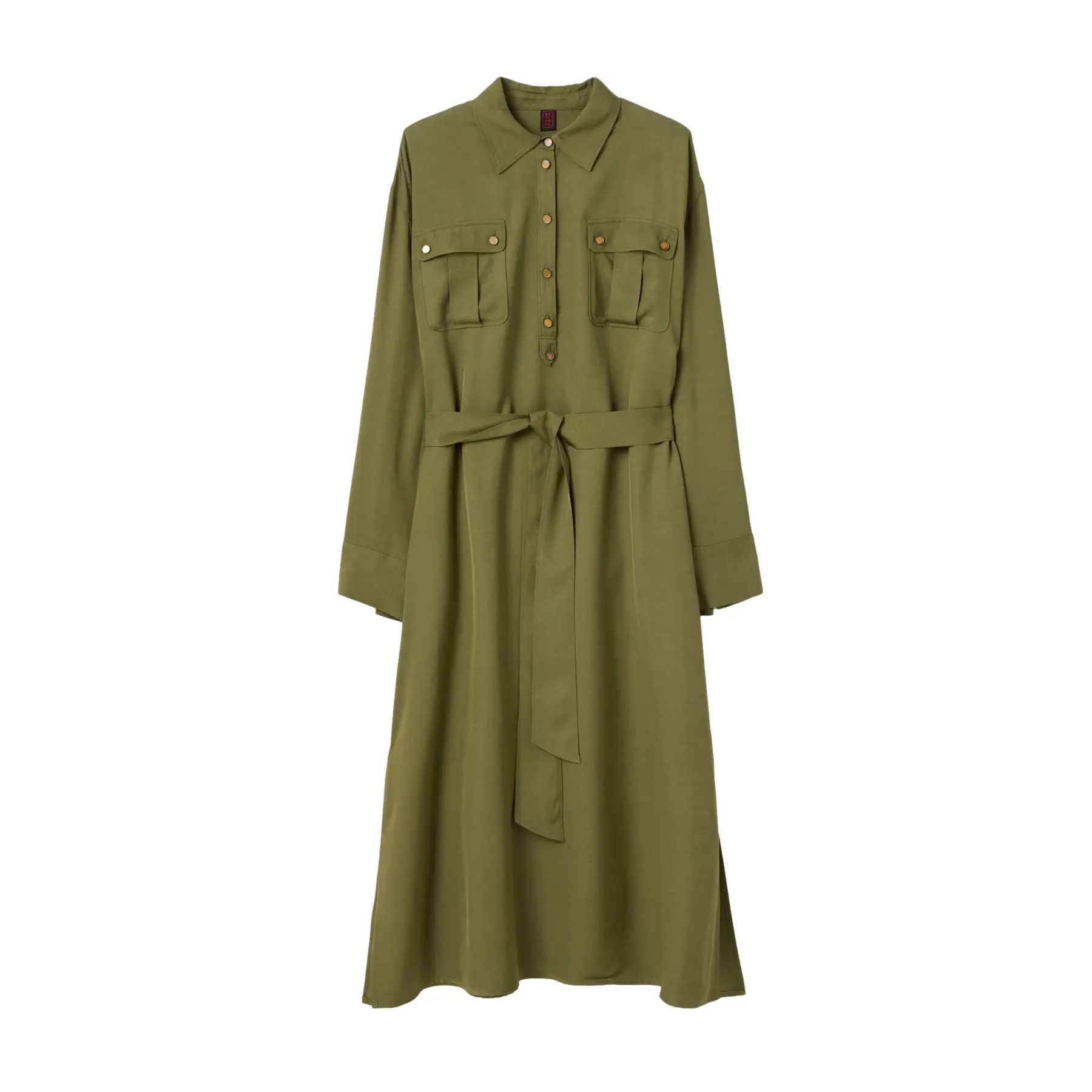 Robe chemise con cintura donna