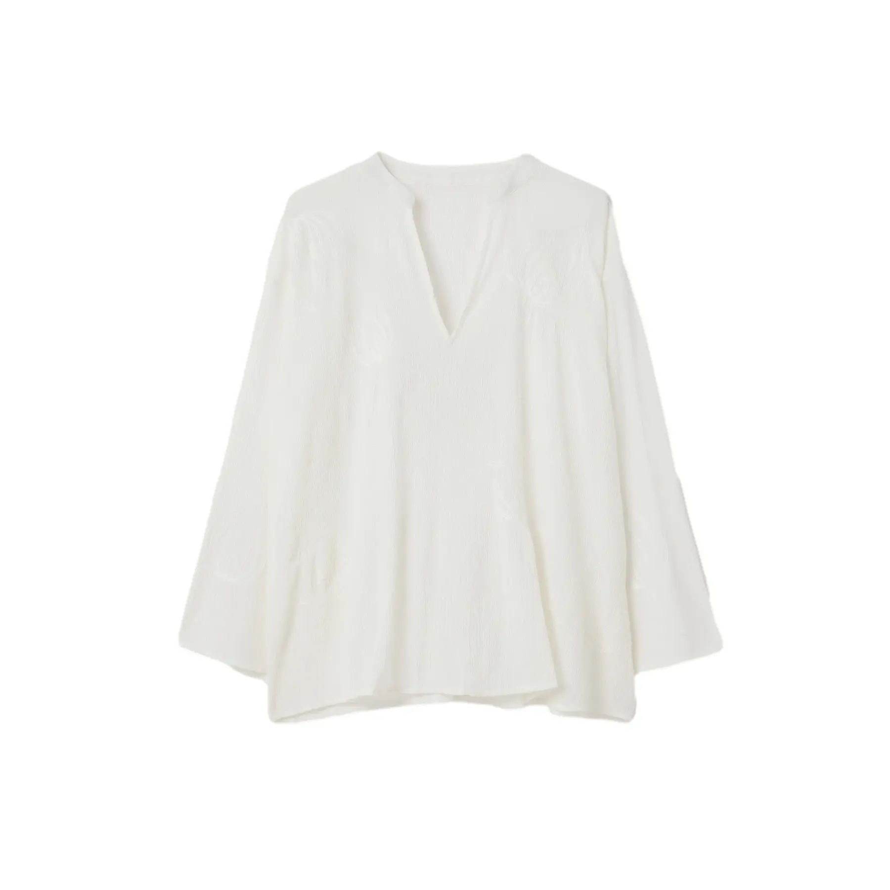 Blusa ricamata donna  Crêpe